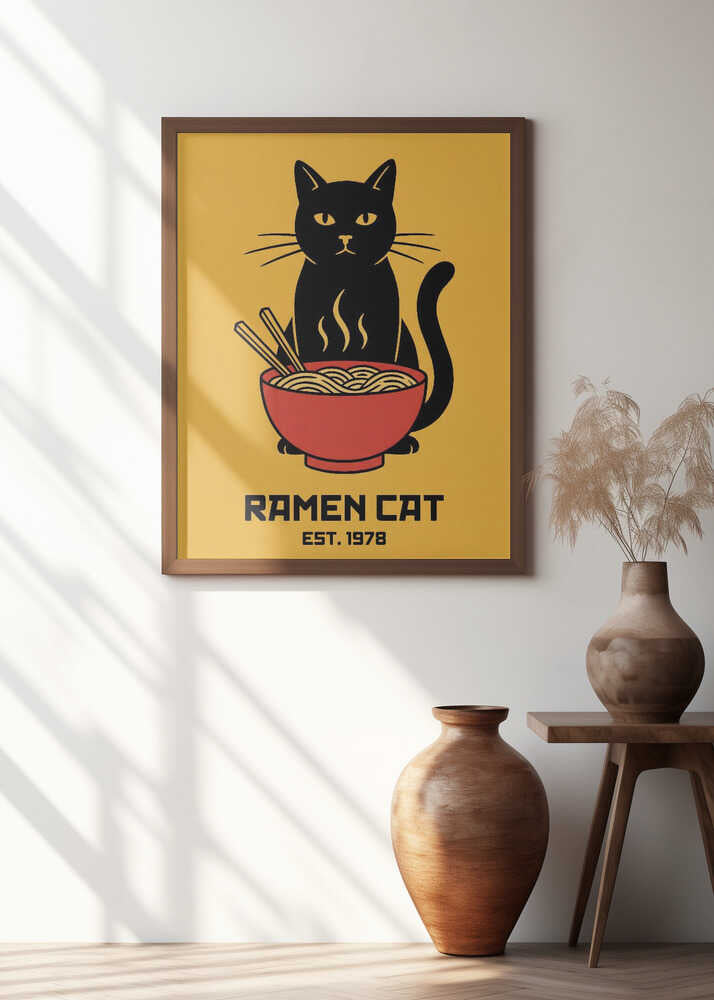 Ramen Cat No 5 Poster