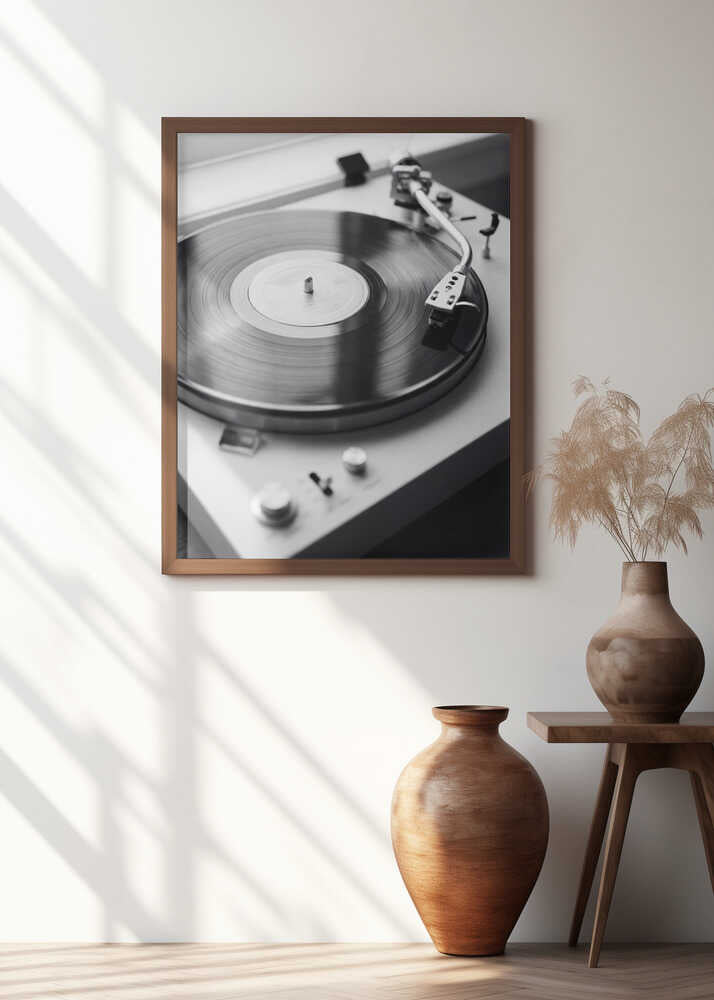 Vinyl Record Player Poster