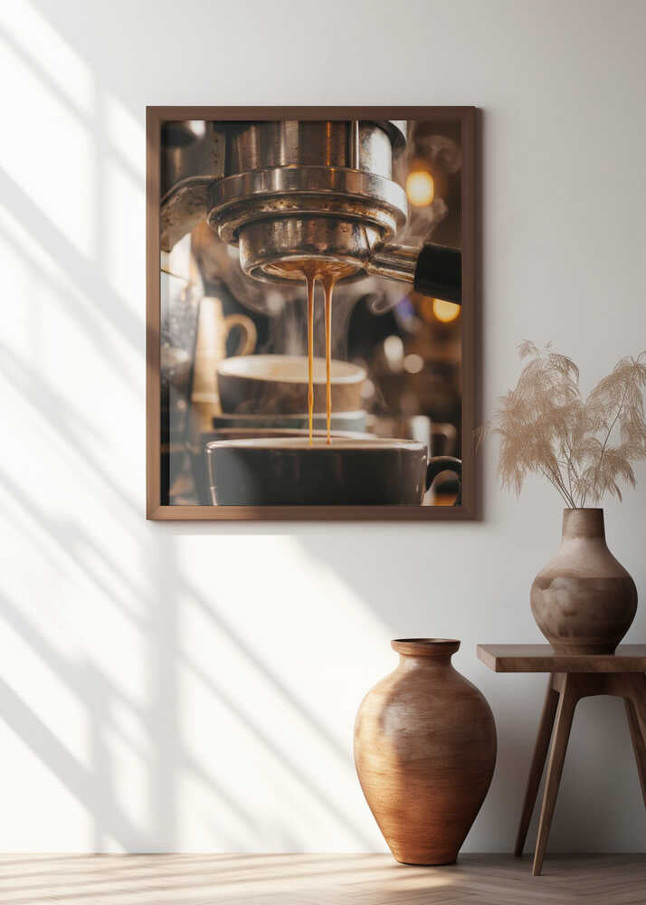 Espresso Brewing Poster