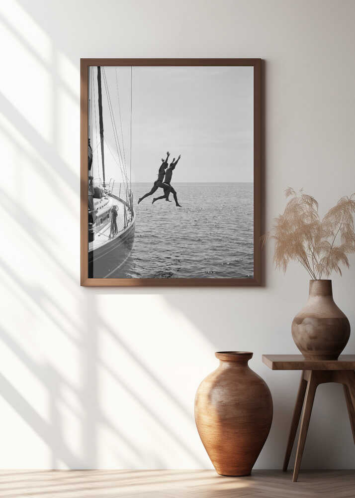 Jumping From a Boat Poster