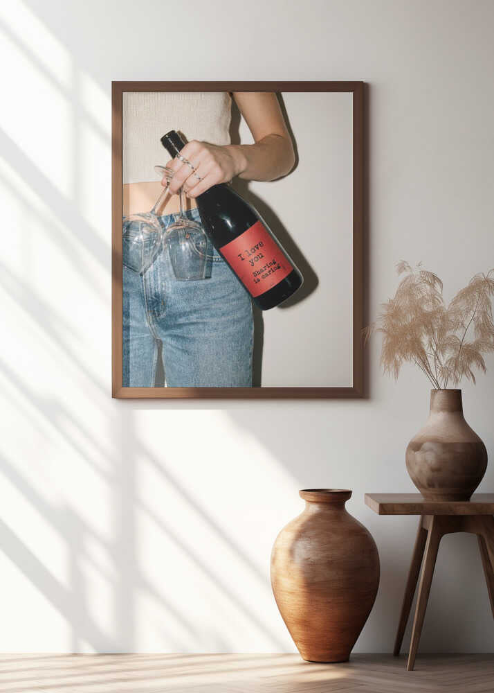 Love and a Bottle of Wine Poster