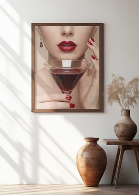 Red Cocktail Poster