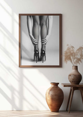 High Heels and Fishnet Stockings Poster
