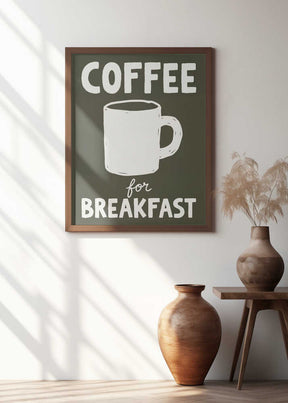 Coffee for Breakfast Poster