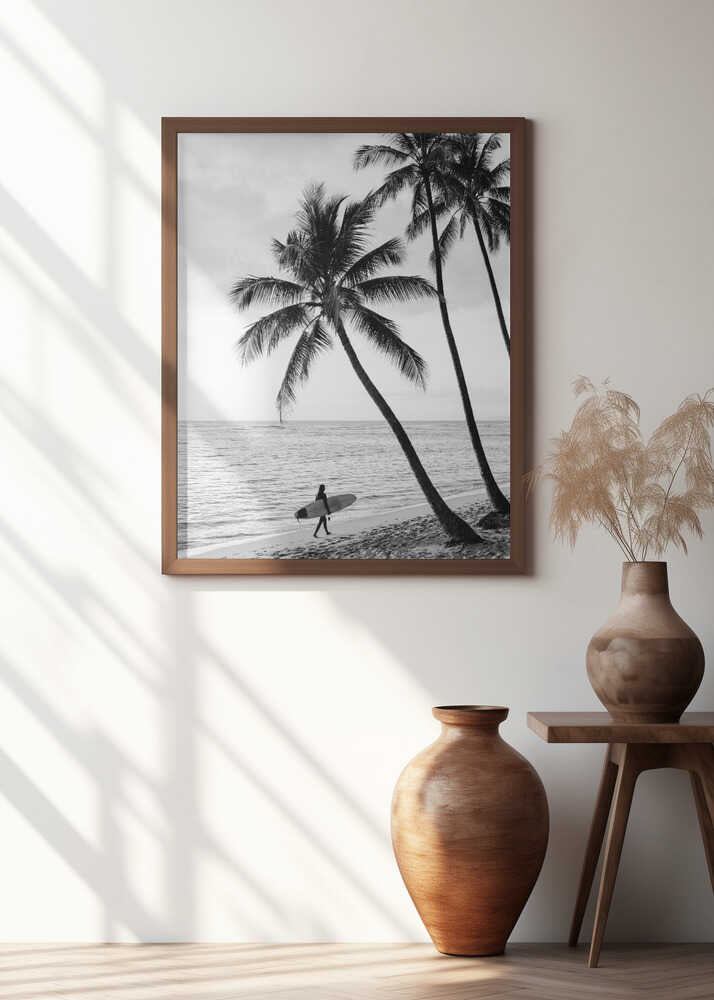 Surfer Walk Poster
