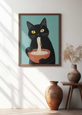 Noodle Cat No 2 Poster