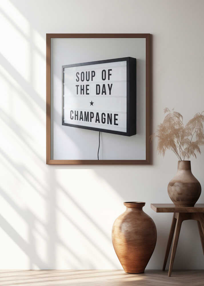 Soup of the Day Sign Poster
