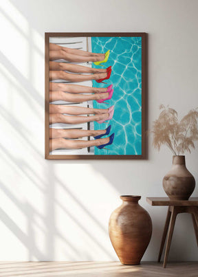 High Heels By the Pool Poster