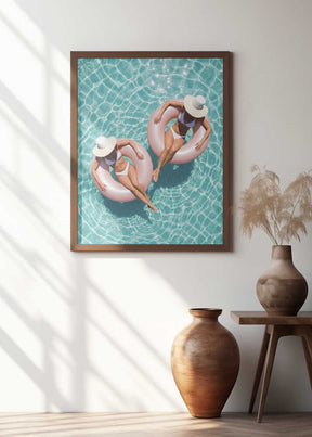 Floating In the Pool Poster