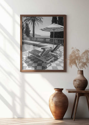 Sunbeds At the Beach Villa Poster