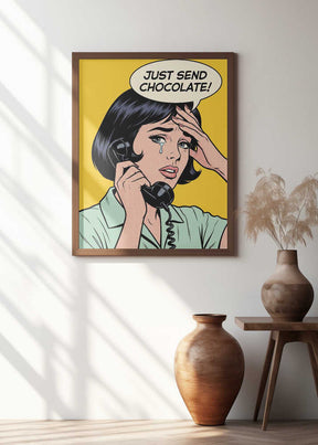 Just Send Chocolate Poster