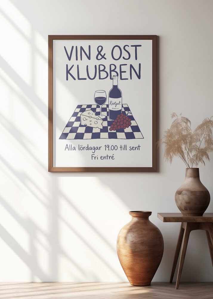 Vin & Ost Klubben Poster