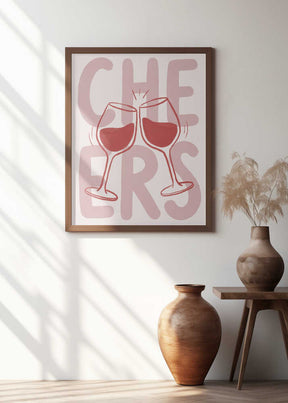 Cheers In Pink Poster