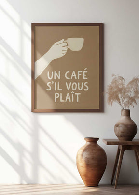 Un Café S'il Vous Plait Poster