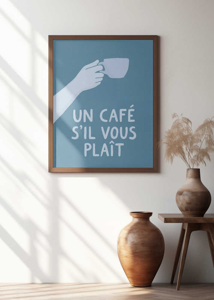 Un Café S'il Vous Plait Poster