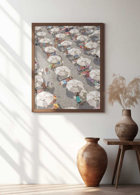 Amalfi Beach Umbrellas Poster
