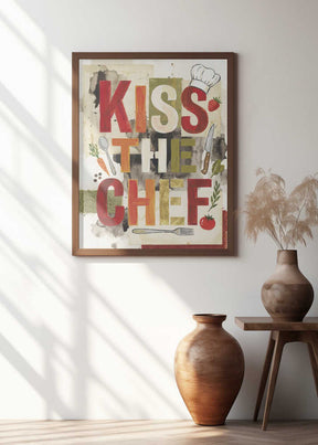 Kiss The Chef Kitchen Poster