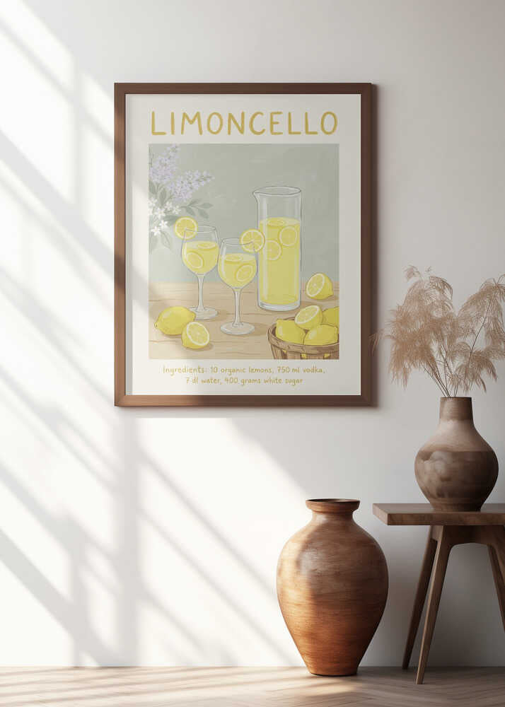 Limoncello Lemon Refreshment Poster