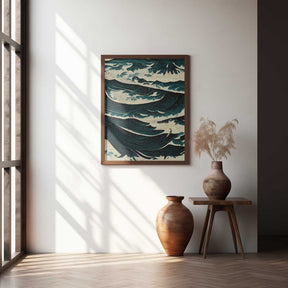 Turbulent Waves Poster