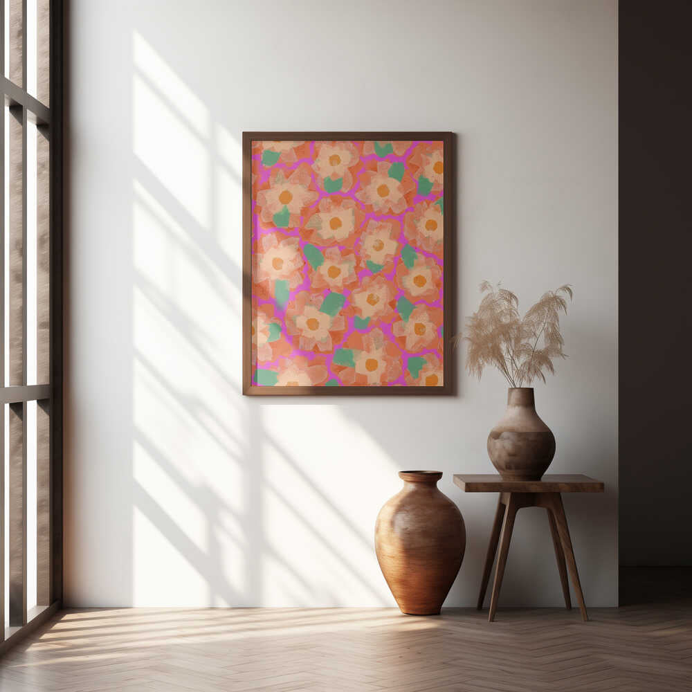 Vibrant Petal Dance Poster