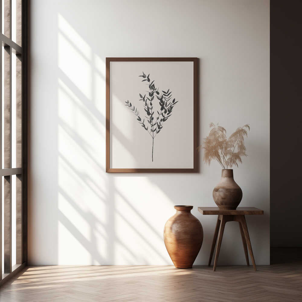 Inky Botanical Poster