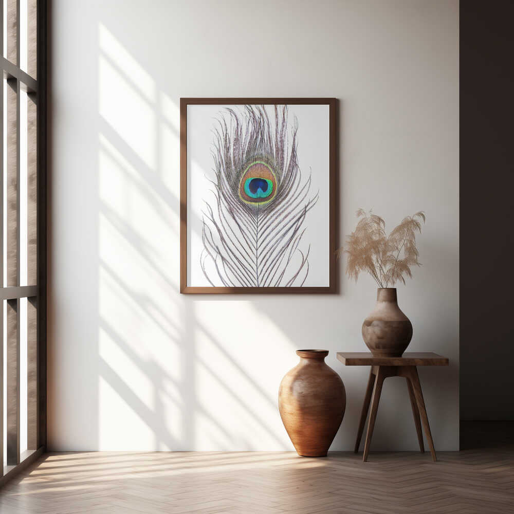 Peacock Feather Poster