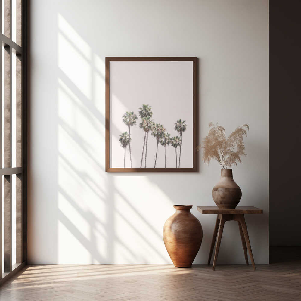 Blush Palms Poster