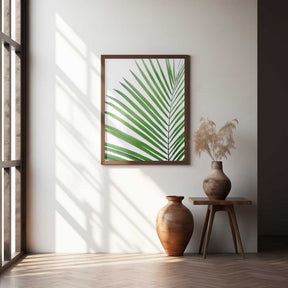 Green Palm Leaf Poster