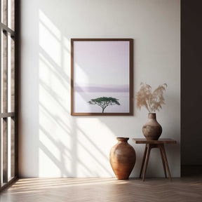 Tree By A Tranquil Lake Poster