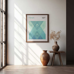 Geometric Peaks Poster