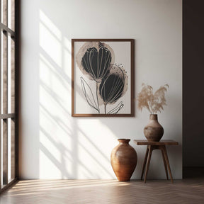 Ink Blossom Duo Poster