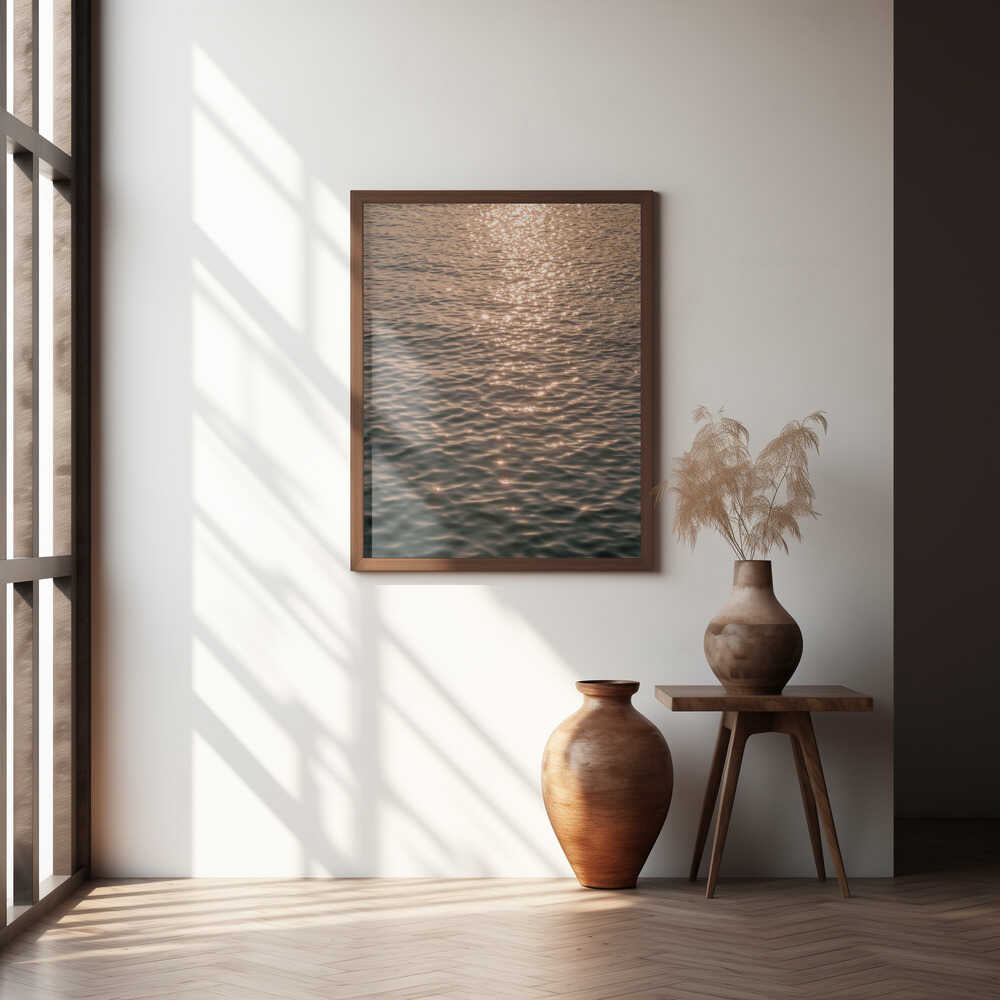 Sunset at Sea Poster