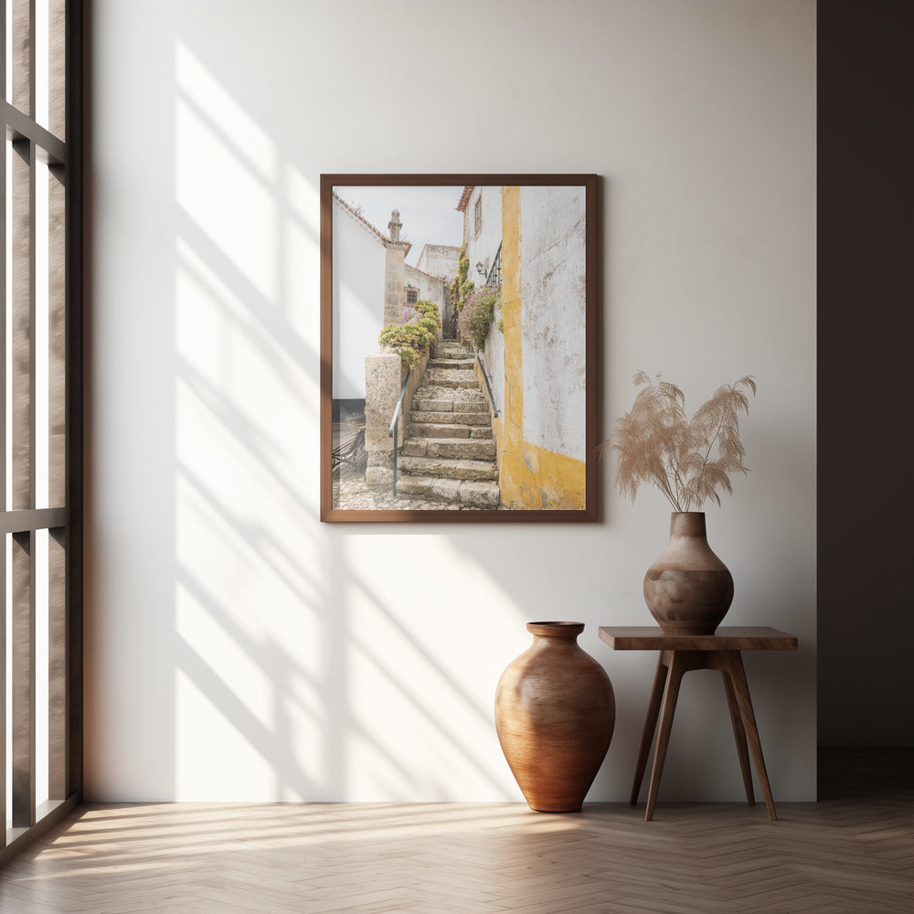 Obidos Stairs Poster