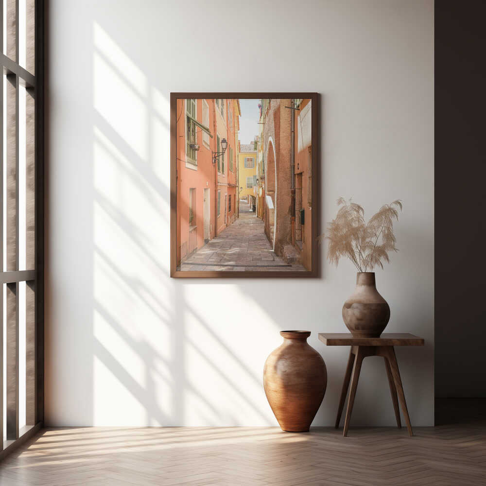 Streets of Menton Poster