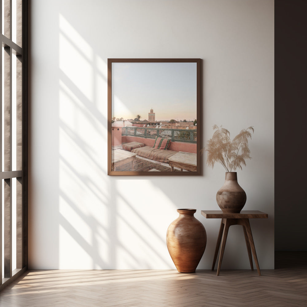 Sunset in Marrakech Poster