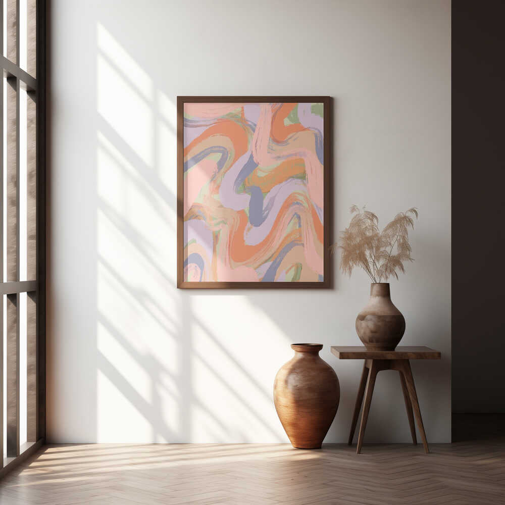 Swirling Hues Poster