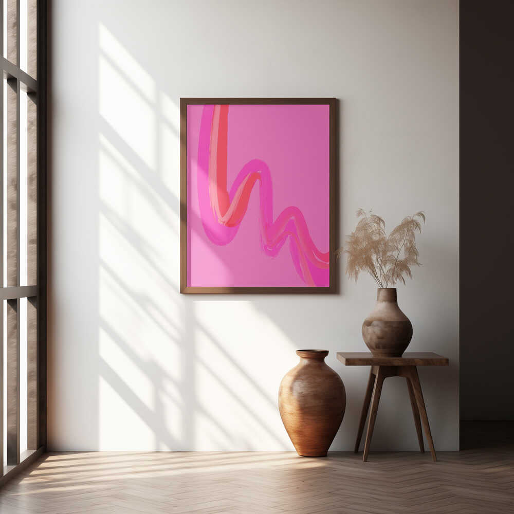 Neon Waves Poster