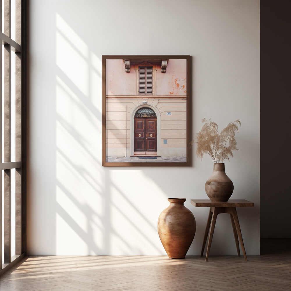 Bologna in Pink | Italy travel photography Poster