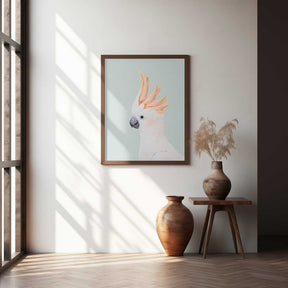 Cockatoo on Mint Poster