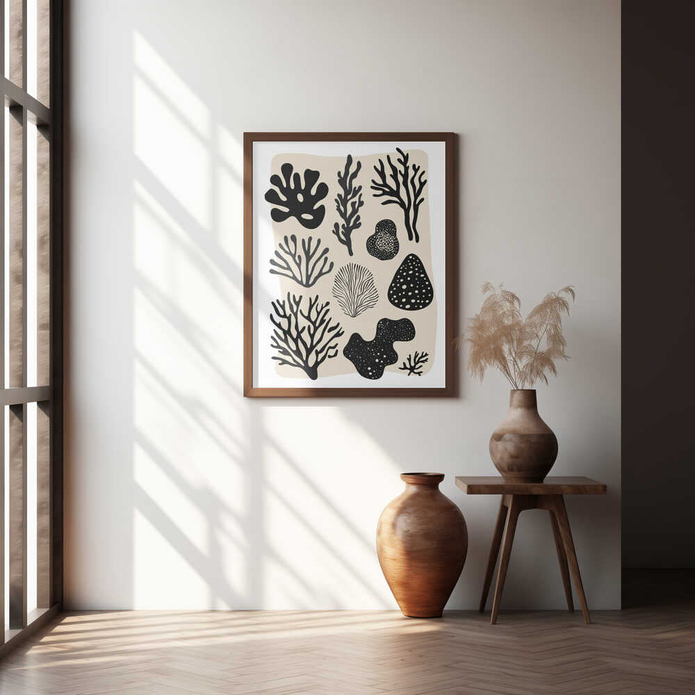 Ocean Shapes Poster