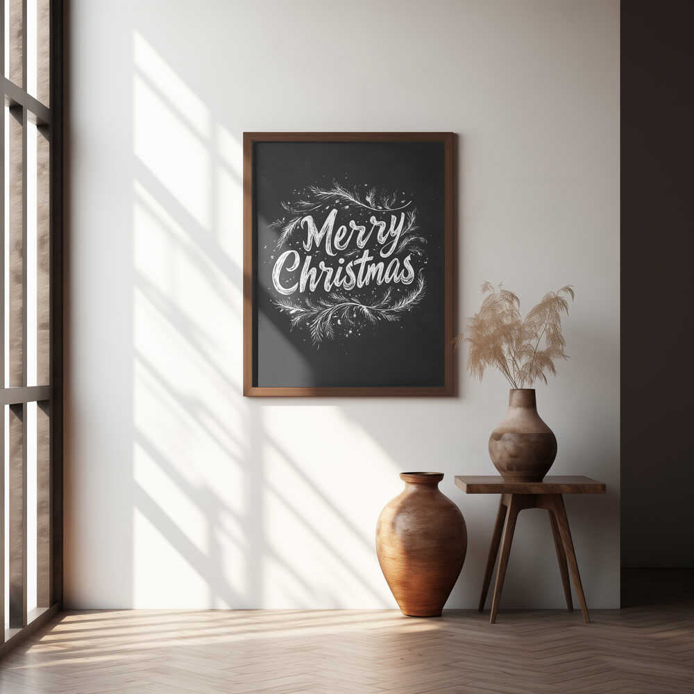 Holiday Chalk Wishes Poster