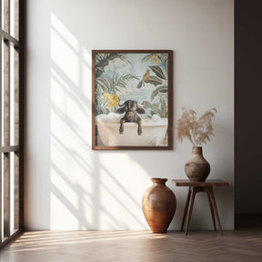 Tropical Buffalo Bath Poster