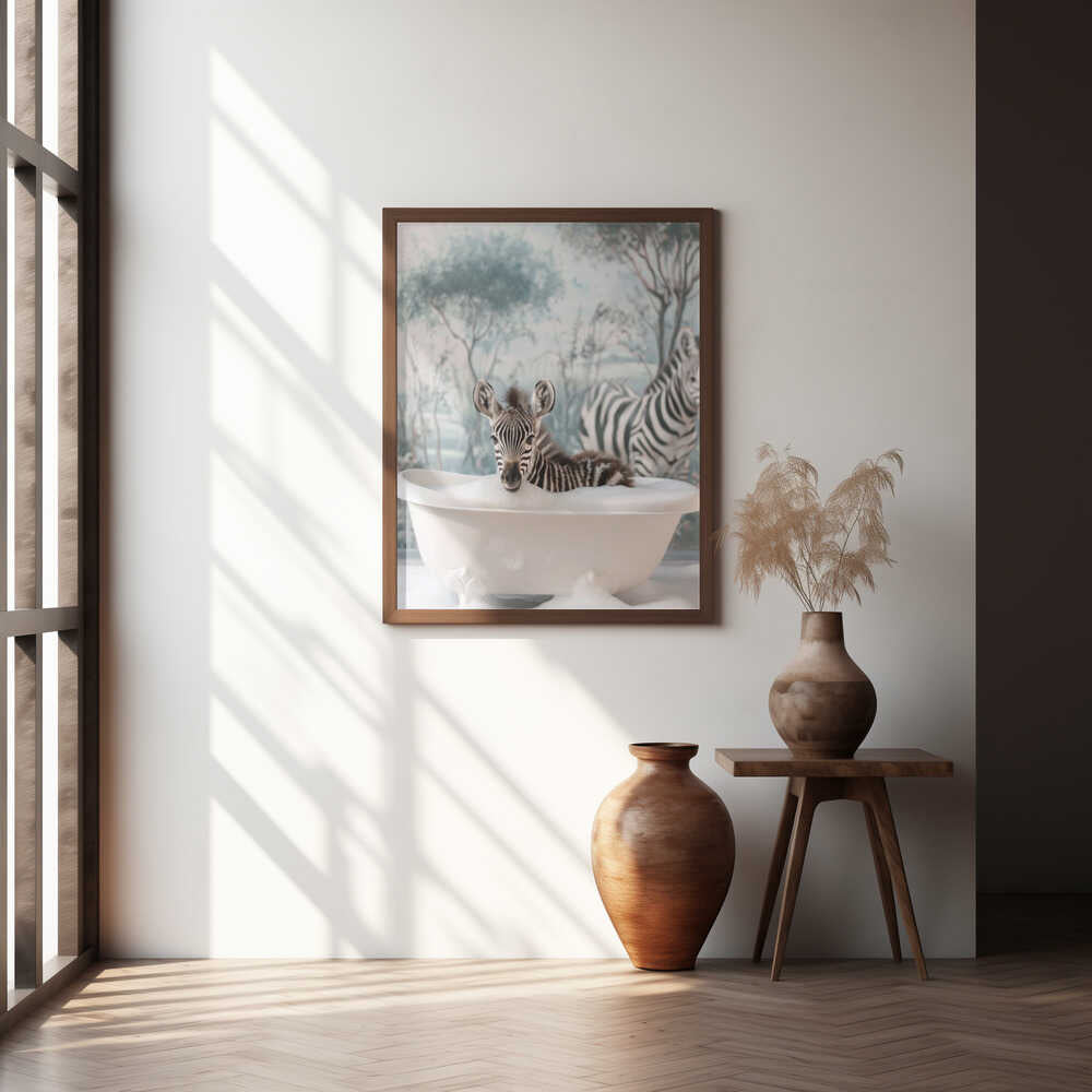 Striped Bubble Joy Poster
