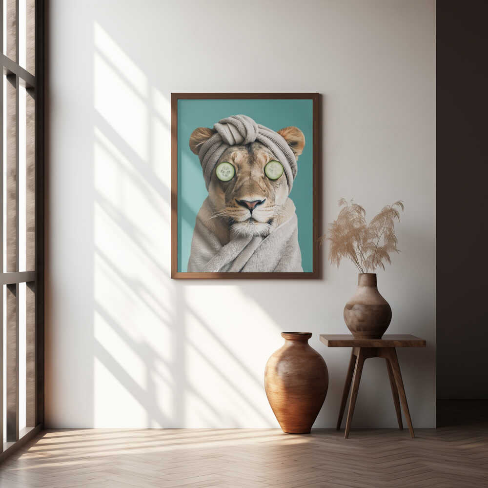 Luxury Lioness Poster