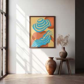 Sunlit Wavesstripe Poster
