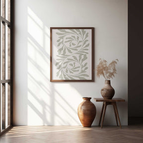 Olive Green Abstract Poster