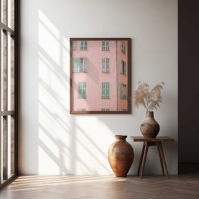 Pink Building Poster