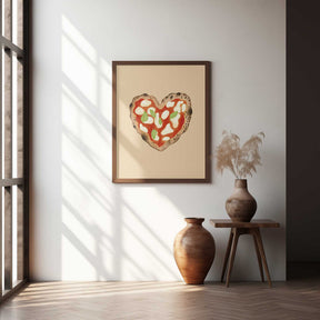 Pizza Heart Poster