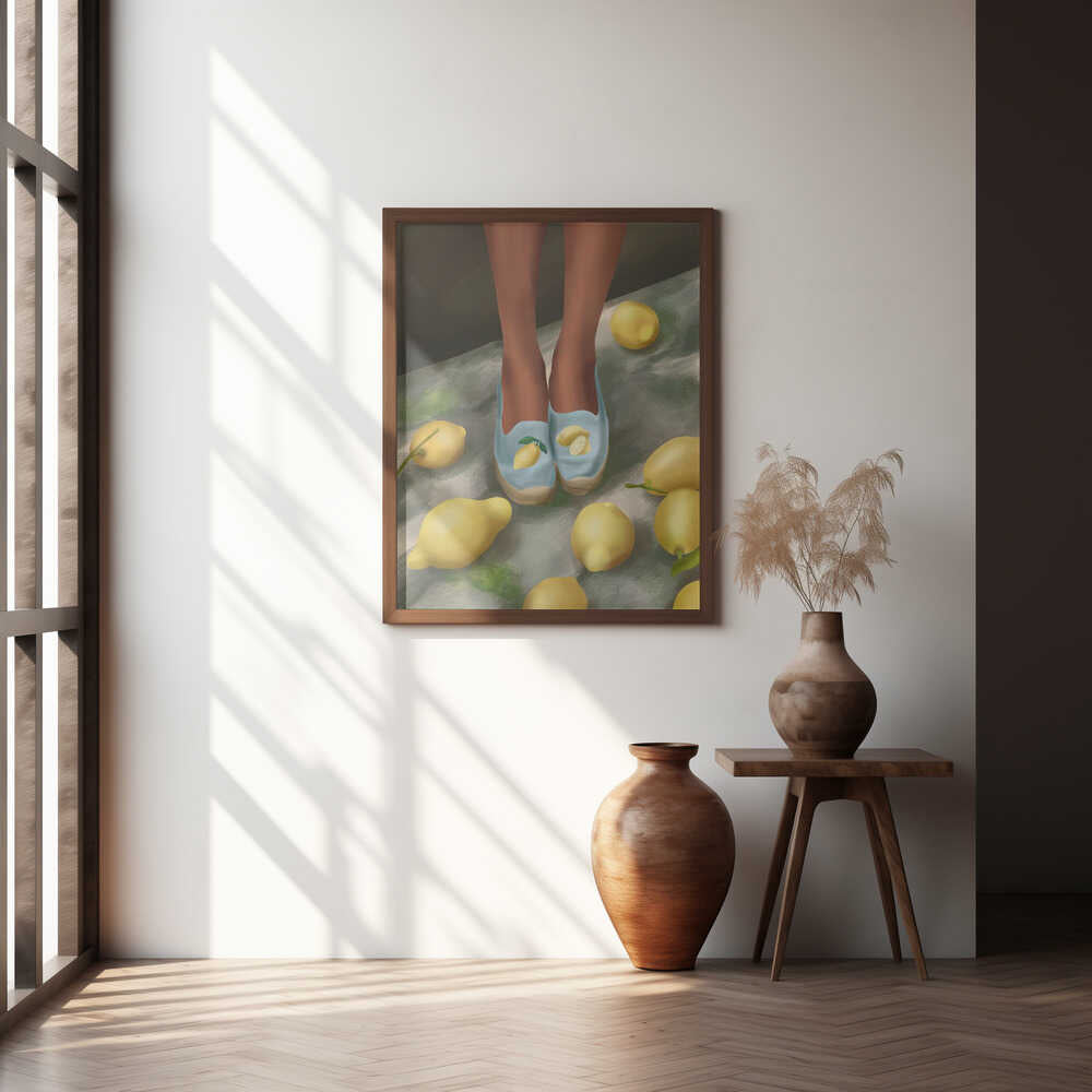 Lemon Steps Poster