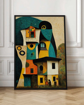 Whimsical Dwellings Poster